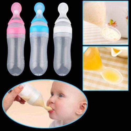 Baby Feeding Bottle with Spoon