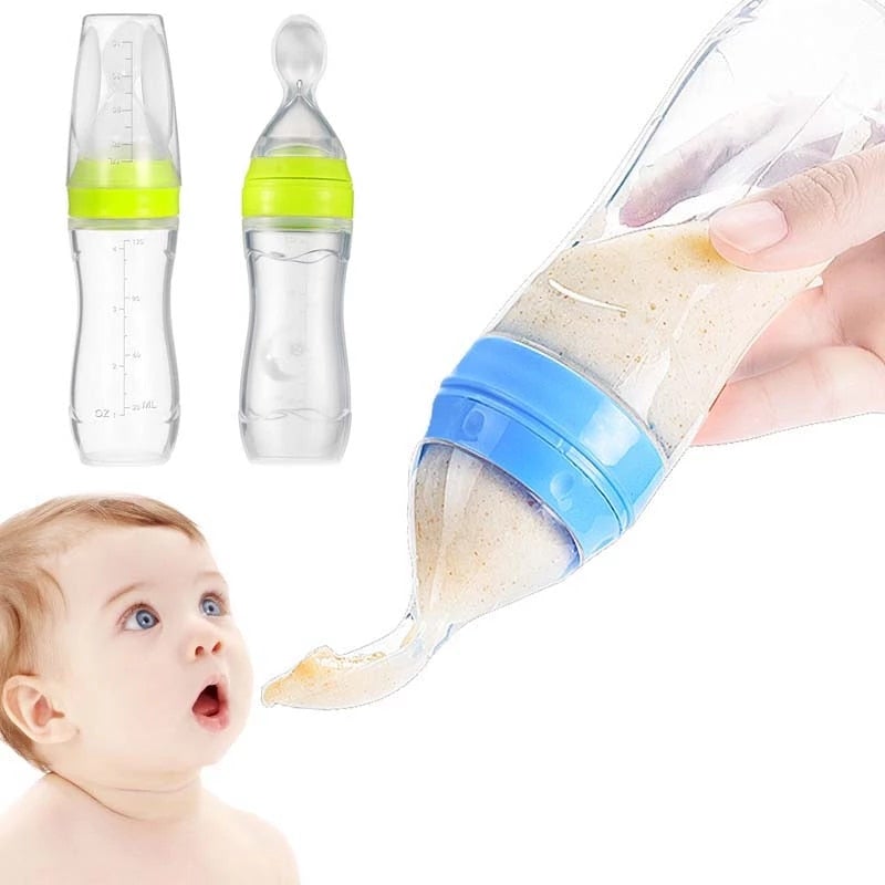 Baby Feeding Bottle with Spoon