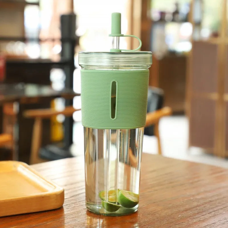 Portable Double Layer Plastic Cup